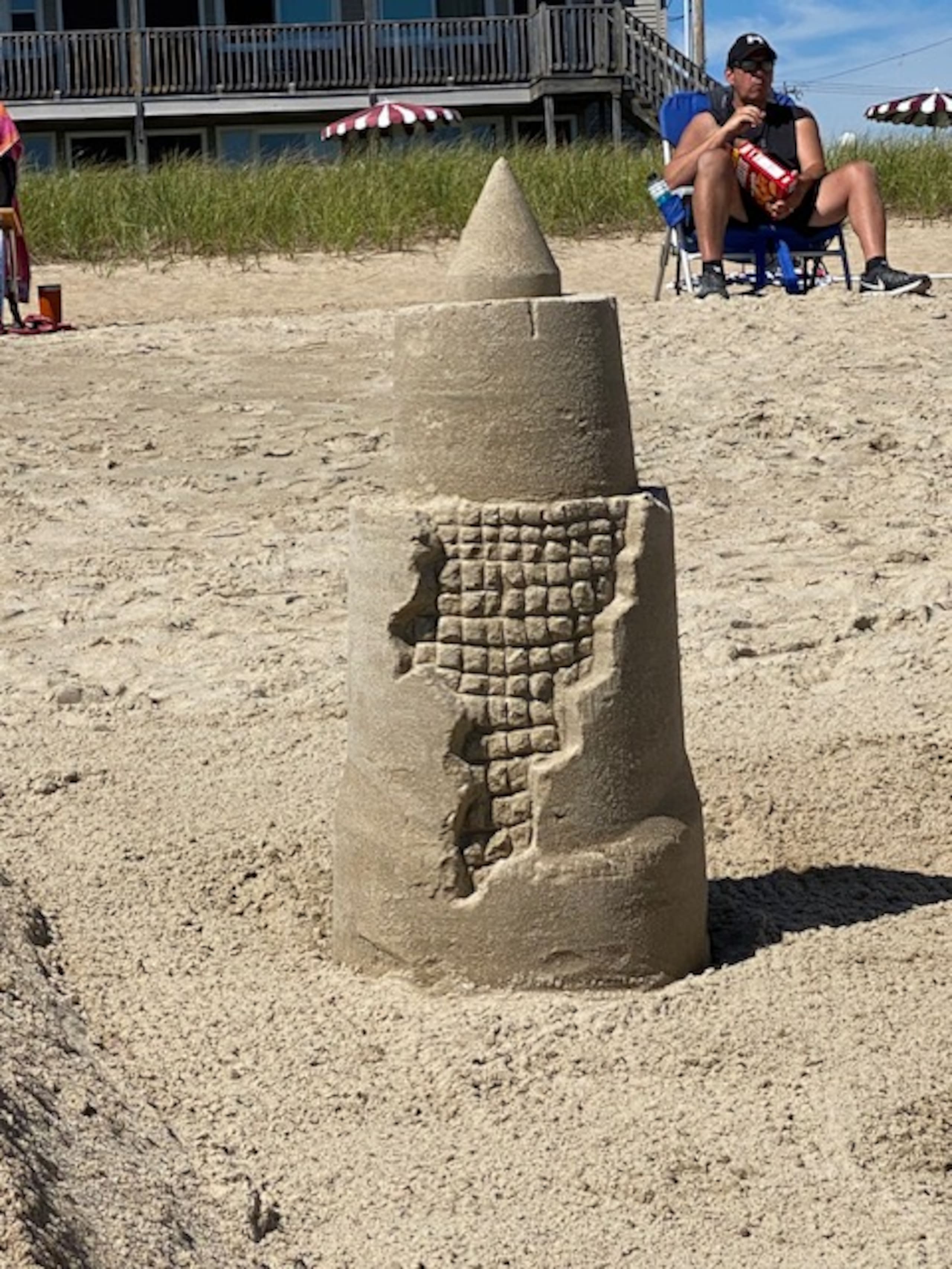 Sand sculpture on Old Orchard Beach